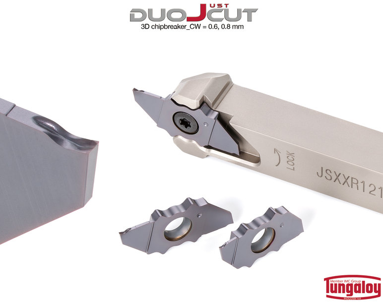 DUOJUST-CUT OFFERS 0.6- AND 0.8 MM WIDTH INSERTS